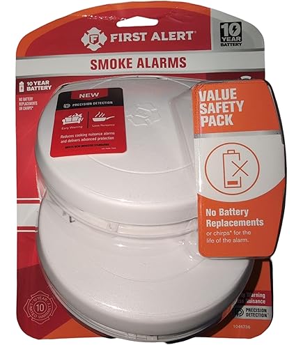First Alert 10 Year Photoelectric Smoke Alarm 2 Pack, - Amazon.com